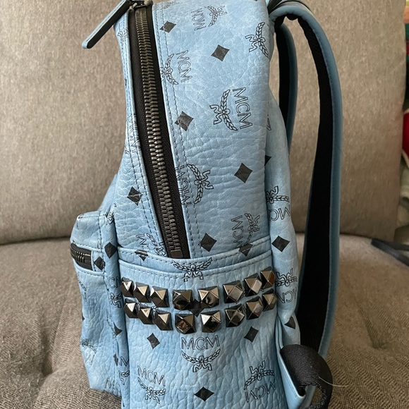 ***SOLD****CM Light Blue Monogram Backpack - Picture 3 of 8